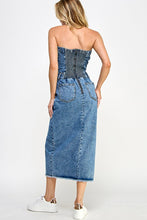 Load image into Gallery viewer, Denim Midi Dress
