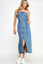 Load image into Gallery viewer, Denim Midi Dress