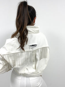 Rhinestone Fringe Jacket