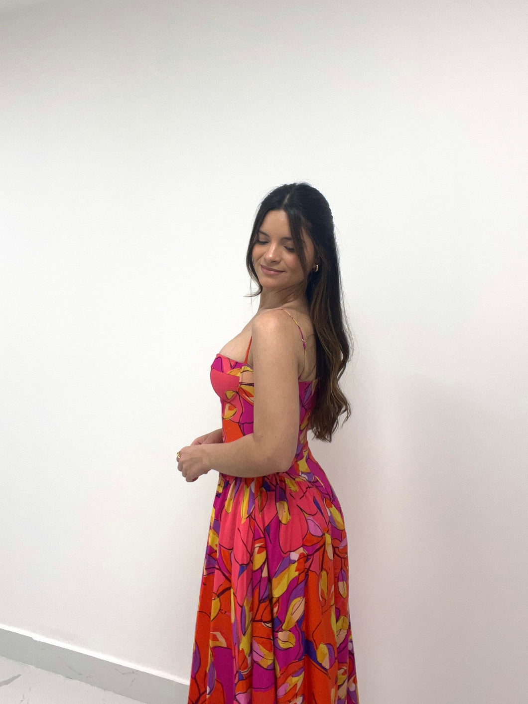 Vivid Floral Dress