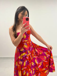 Vivid Floral Dress