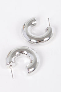 Silver Hoops