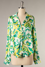 Load image into Gallery viewer, Green Floral Top
