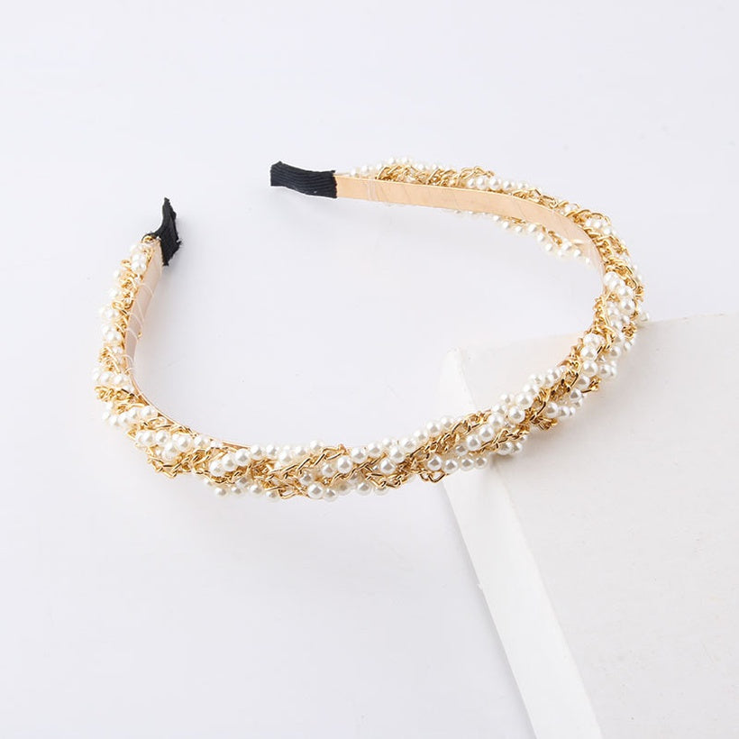 Woven pearl Headband