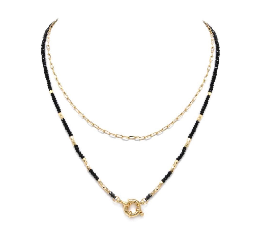 Black and Gold Necklace