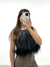 Load image into Gallery viewer, Faux Leather Top
