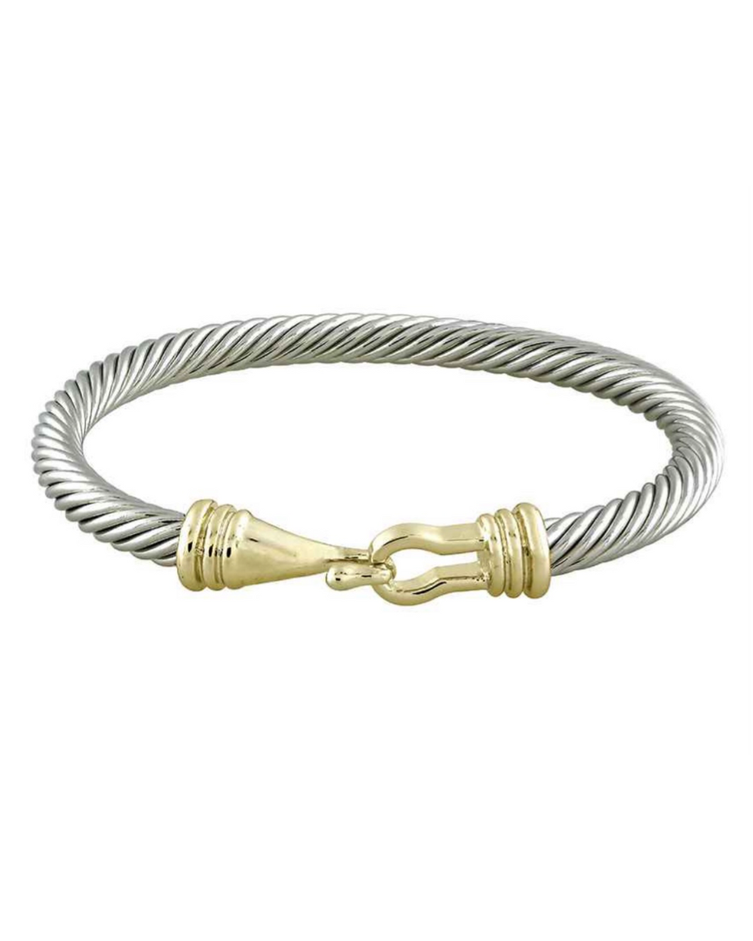 Two tone Adjustable Bangle