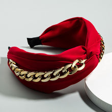 Load image into Gallery viewer, Headband with gold chain
